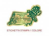 Etichette adesive per erboristerie, cosmetica, cosmesi (mm 50X31)  (cod.5M )